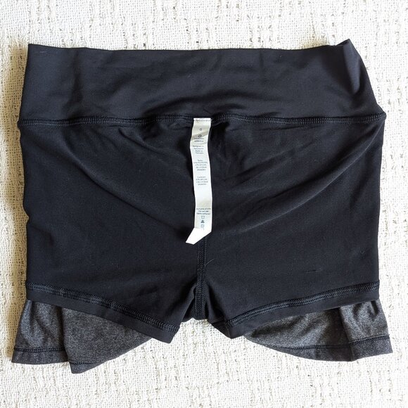 Lululemon Gray Black Hot N’ Sweaty Athletic Skirt Hot Yoga Size 6 - Picture 10 of 10